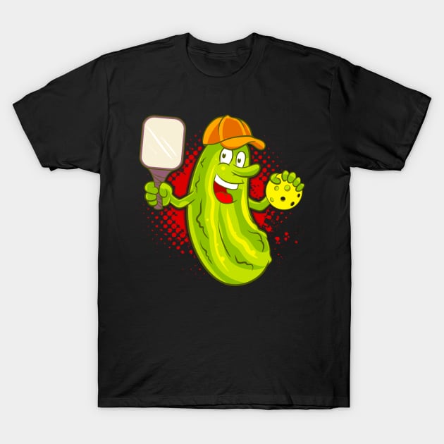 Pickleball Pickle Player T-Shirt by E